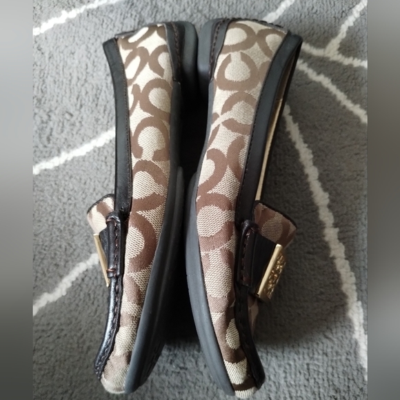 Vintage Coach Logo Monogram Loafers Moccasins - Picture 12 of 16